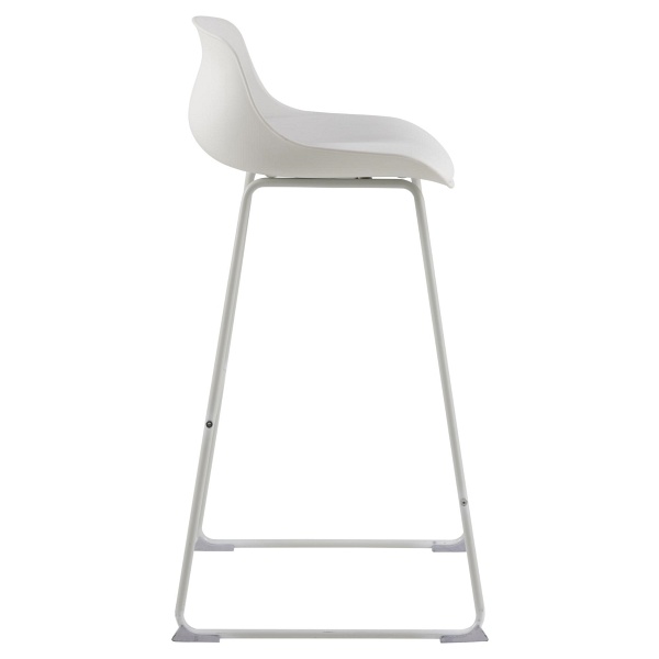 Stołek barowy Tina White PU - ACTONA